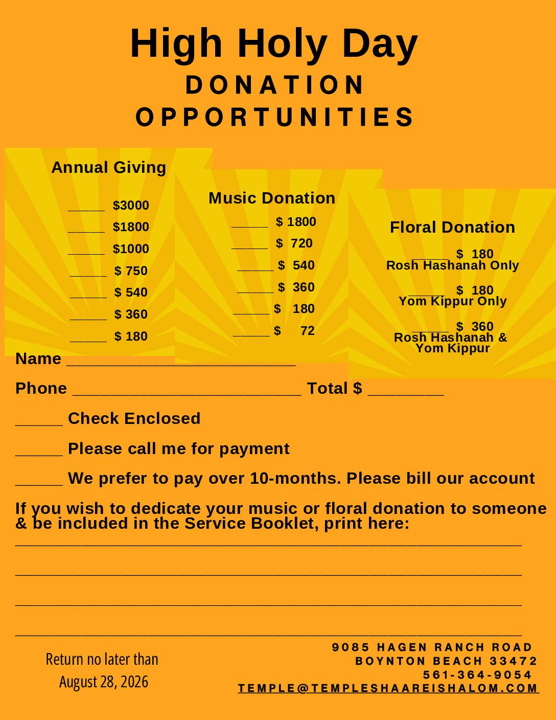 HHD Donations 2026