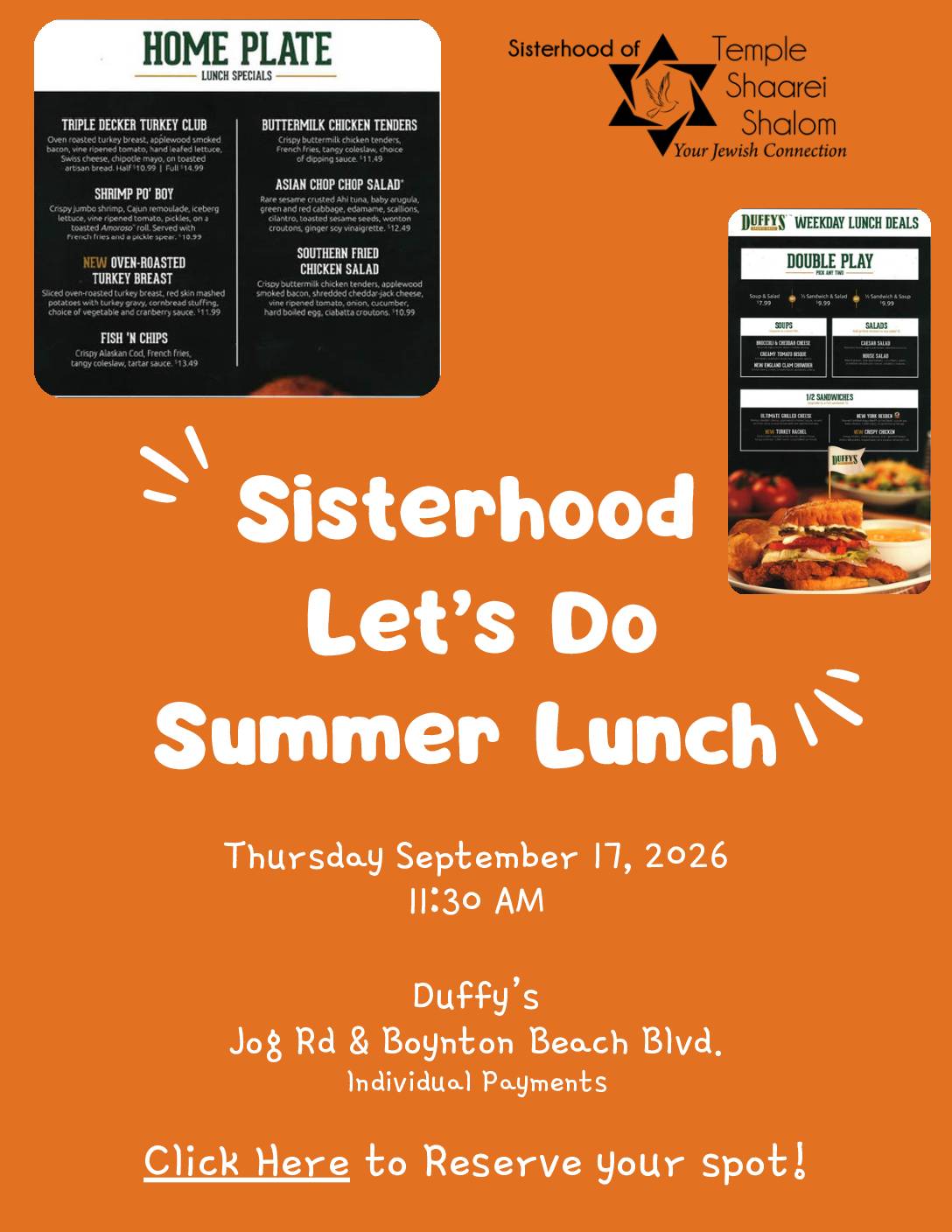 Sisterhood Summer Lunch Duffys