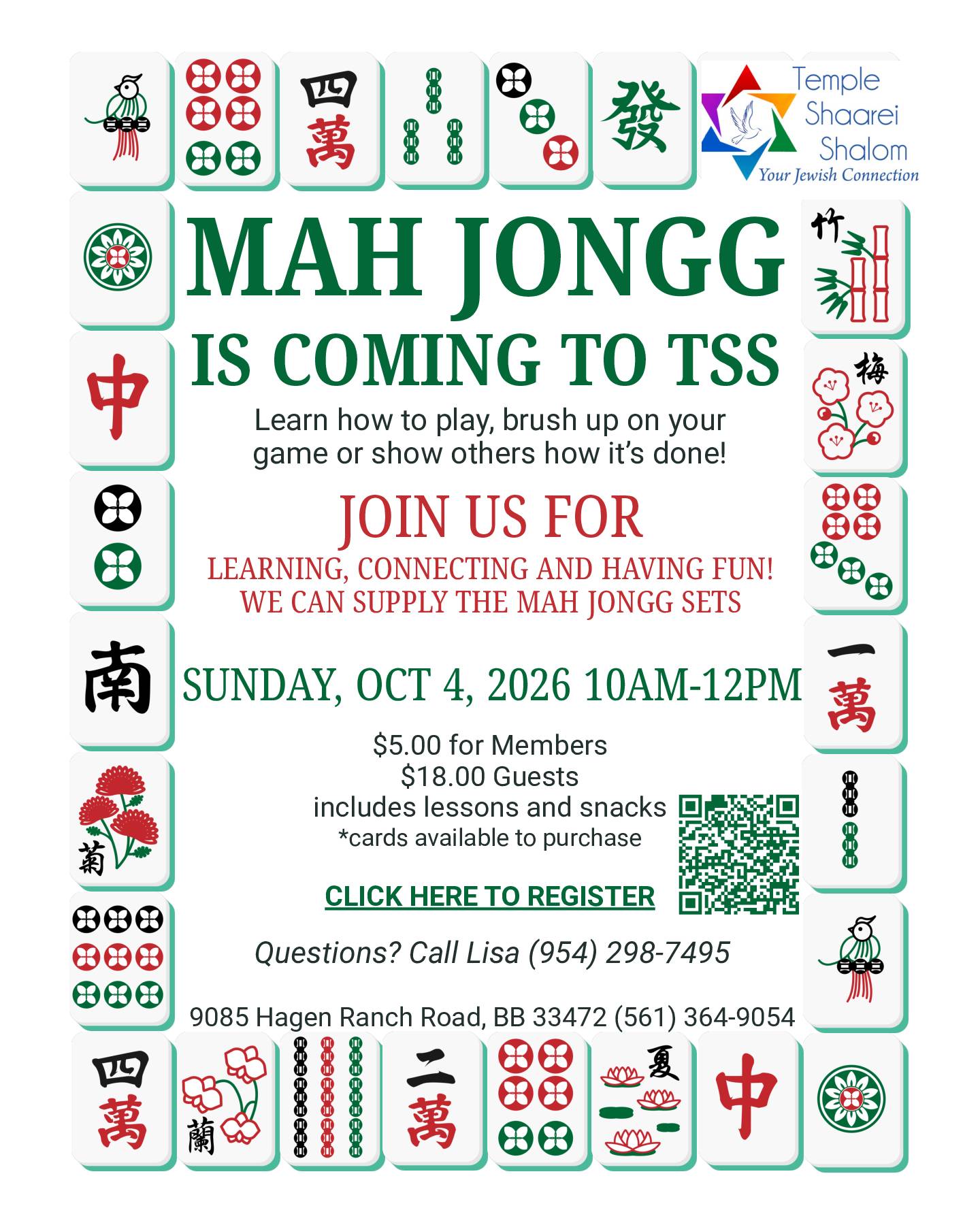 TSS Mah Jongg 2026